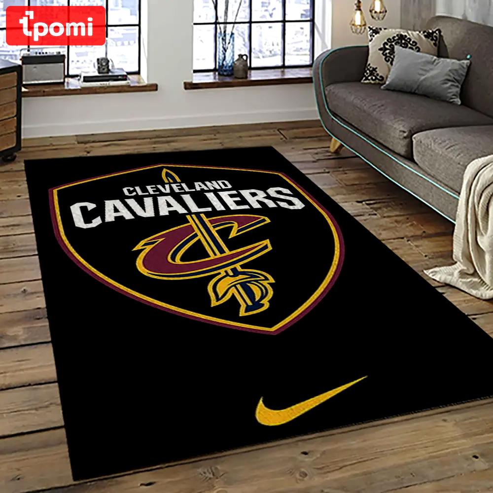 Nba cleveland cavaliers basketball team logo sport carpet rectangle area rug for living room cca31 Rectangle Rug
