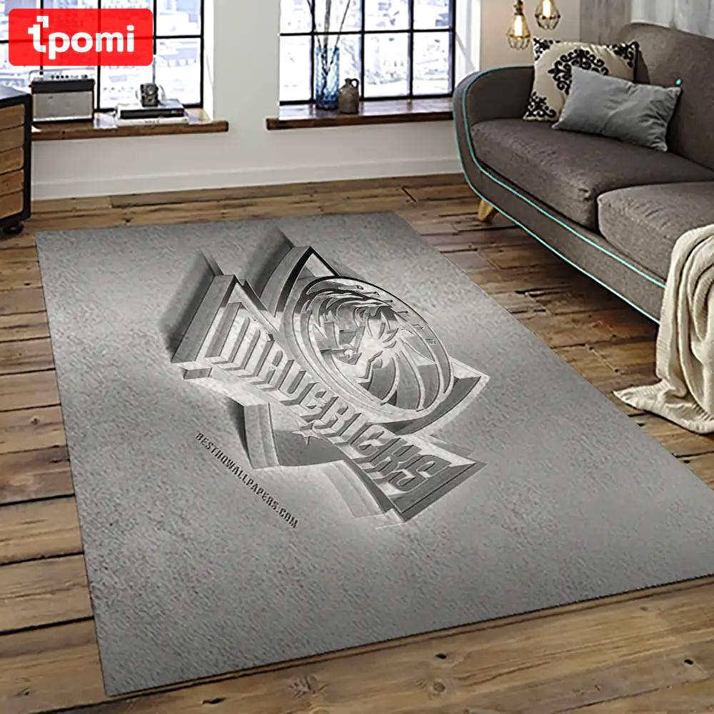 Nba dallas mavericks basketball team logo sport carpet rectangle area rug for living room dmr34 Rectangle Rug