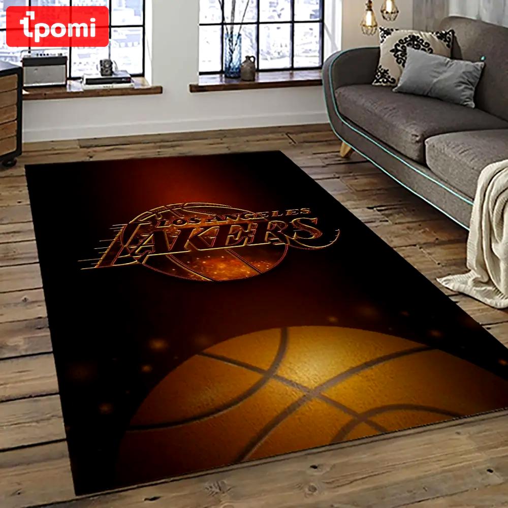 Nba los angeles lakers basketball team logo sport carpet area rug home decor best gift for friends lasl79 Rectangle Rug
