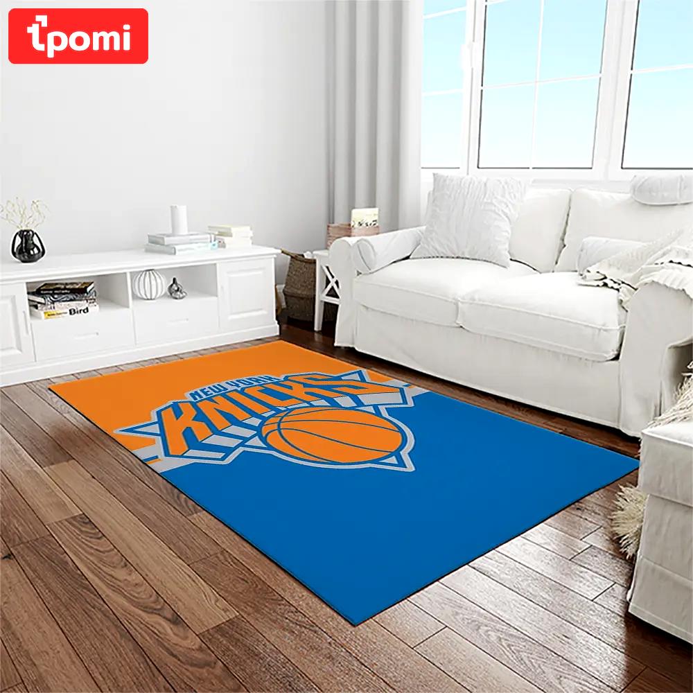 Nba new york knicks basketball team logo rectangle area rug nyk12 Rectangle Rug