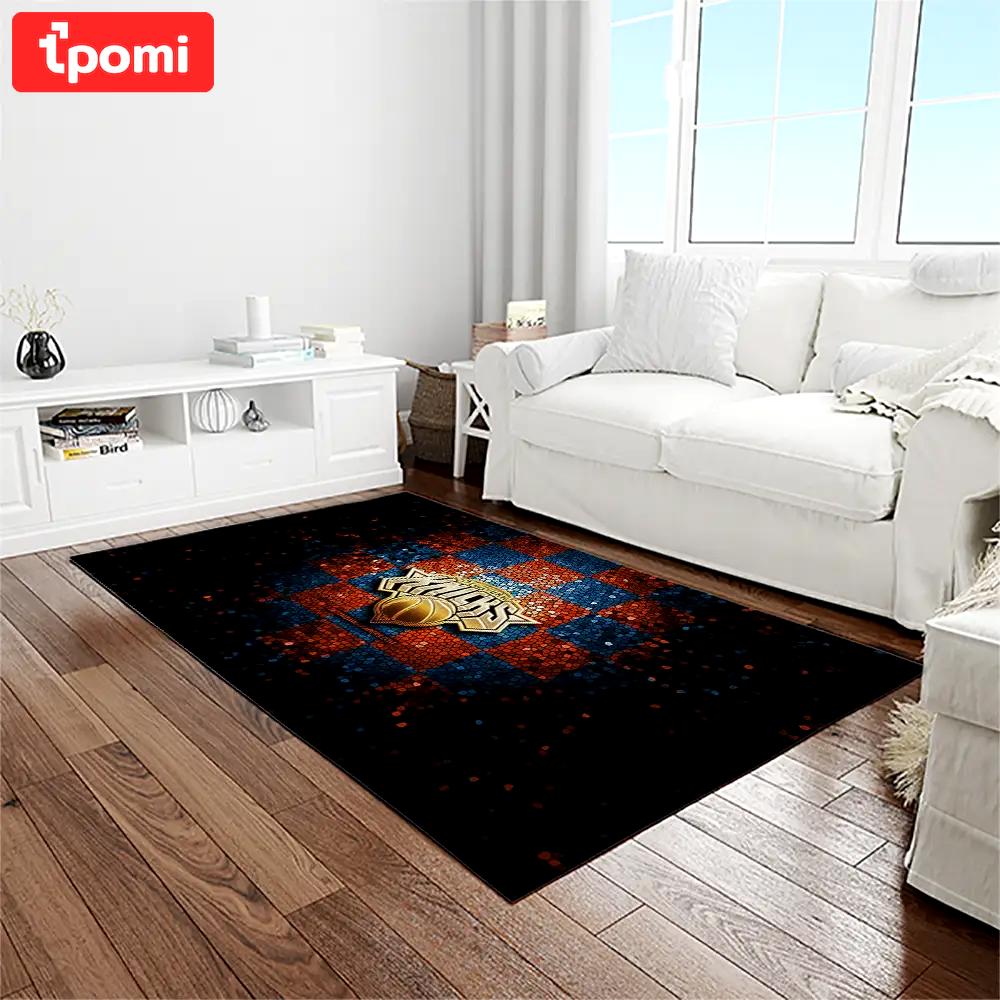 Nba new york knicks basketball team logo rectangle area rug nyk17 Rectangle Rug