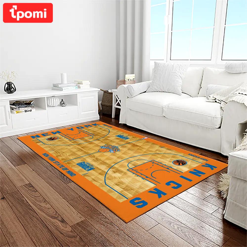 Nba new york knicks basketball team logo rectangle area rug nyk47 Rectangle Rug