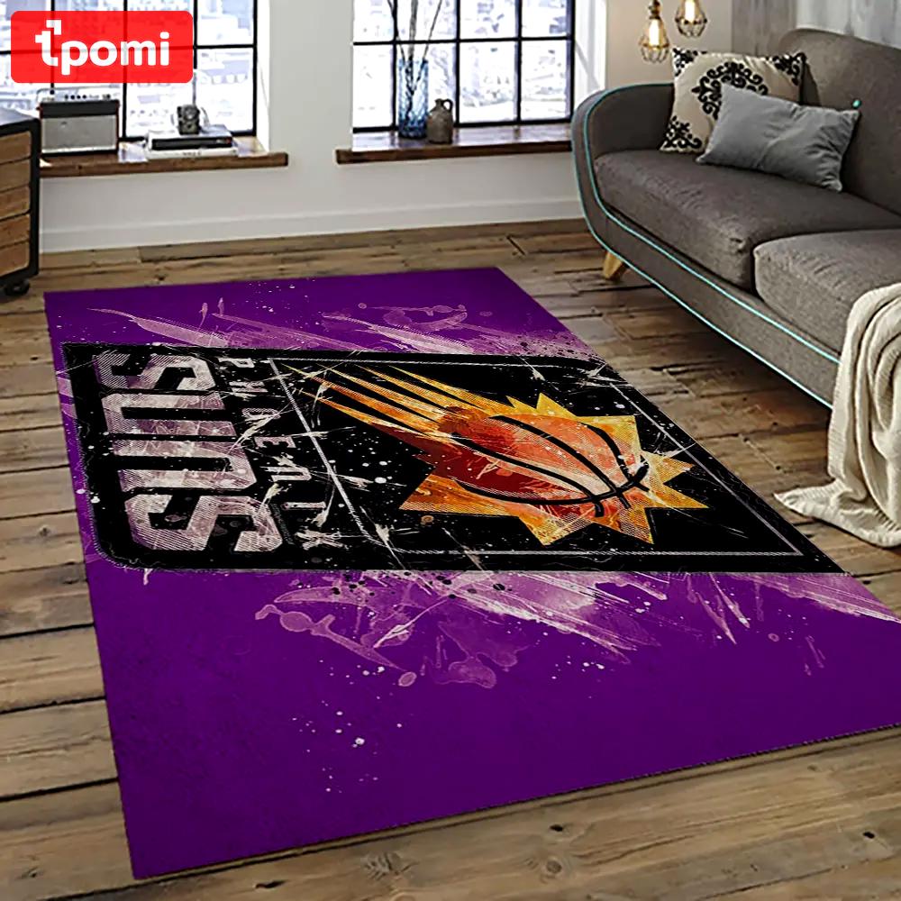 Nba phoenix suns basketball team logo sport carpet rectangle area rug for living room ps44 Rectangle Rug