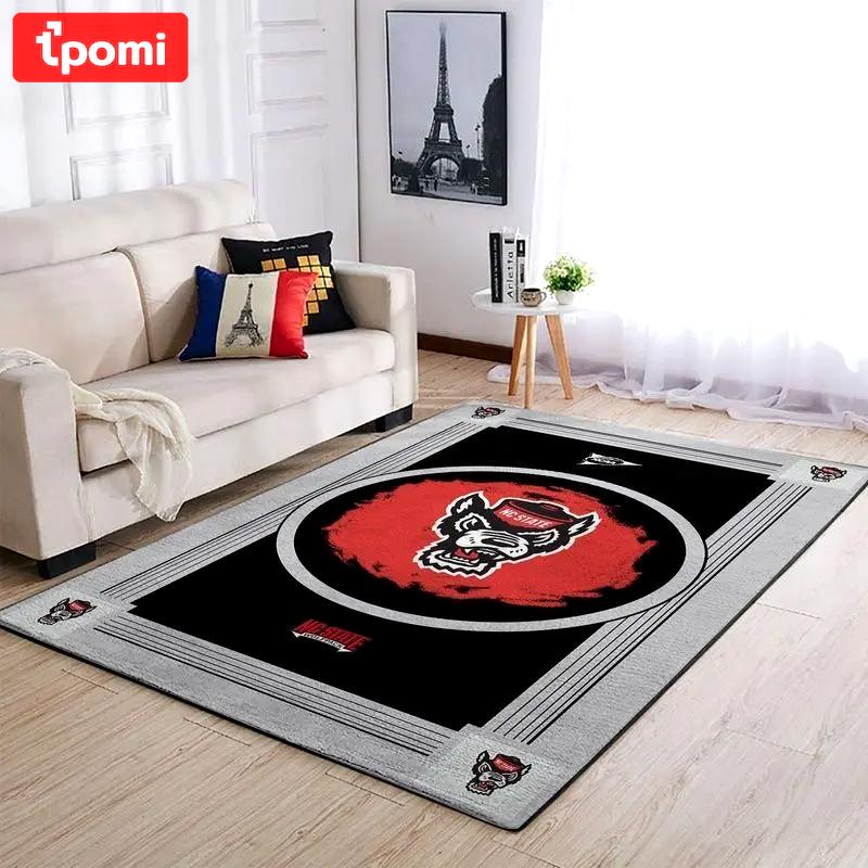 Nc state wolfpack ncaa living room carpet 200303105 rug regtangle – upsize medium Rectangle Rug