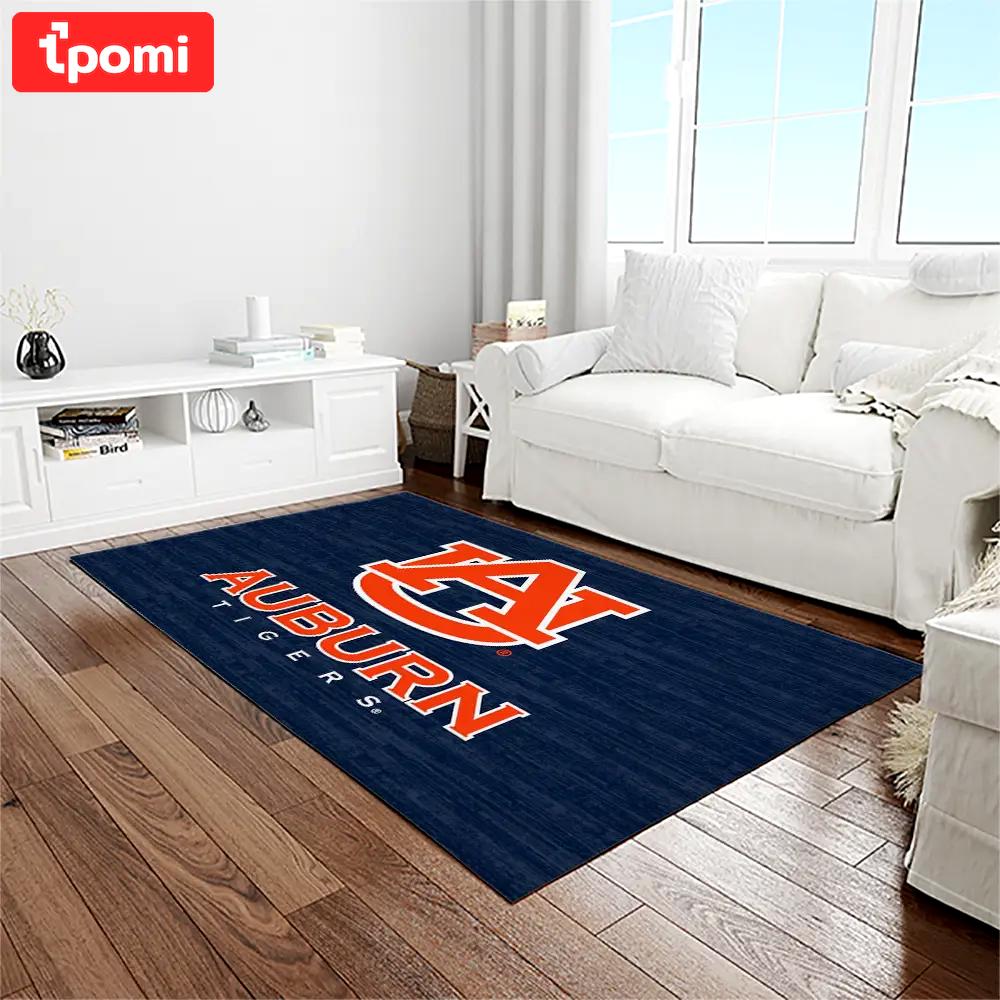 Ncaa auburn tigers college sport basketball and foolball team logo rectangle area rug ats50 Rectangle Rug