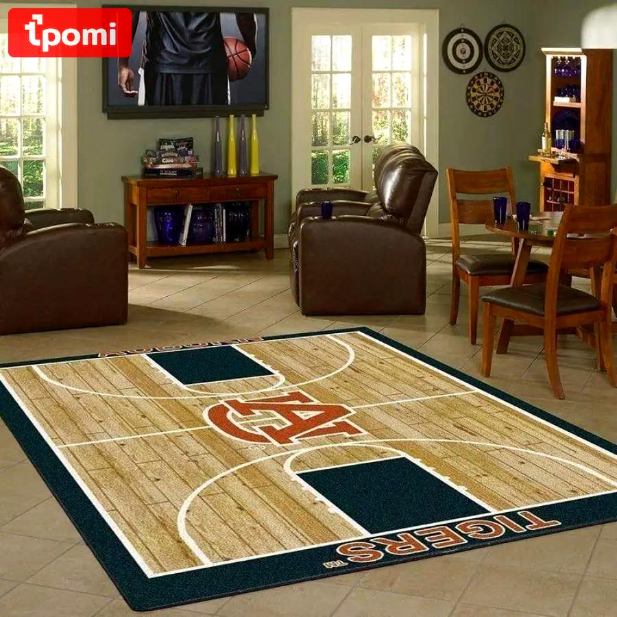 Ncaa auburn tigers rug team logo carpet living room regtangle carpet19120717 Rectangle Rug