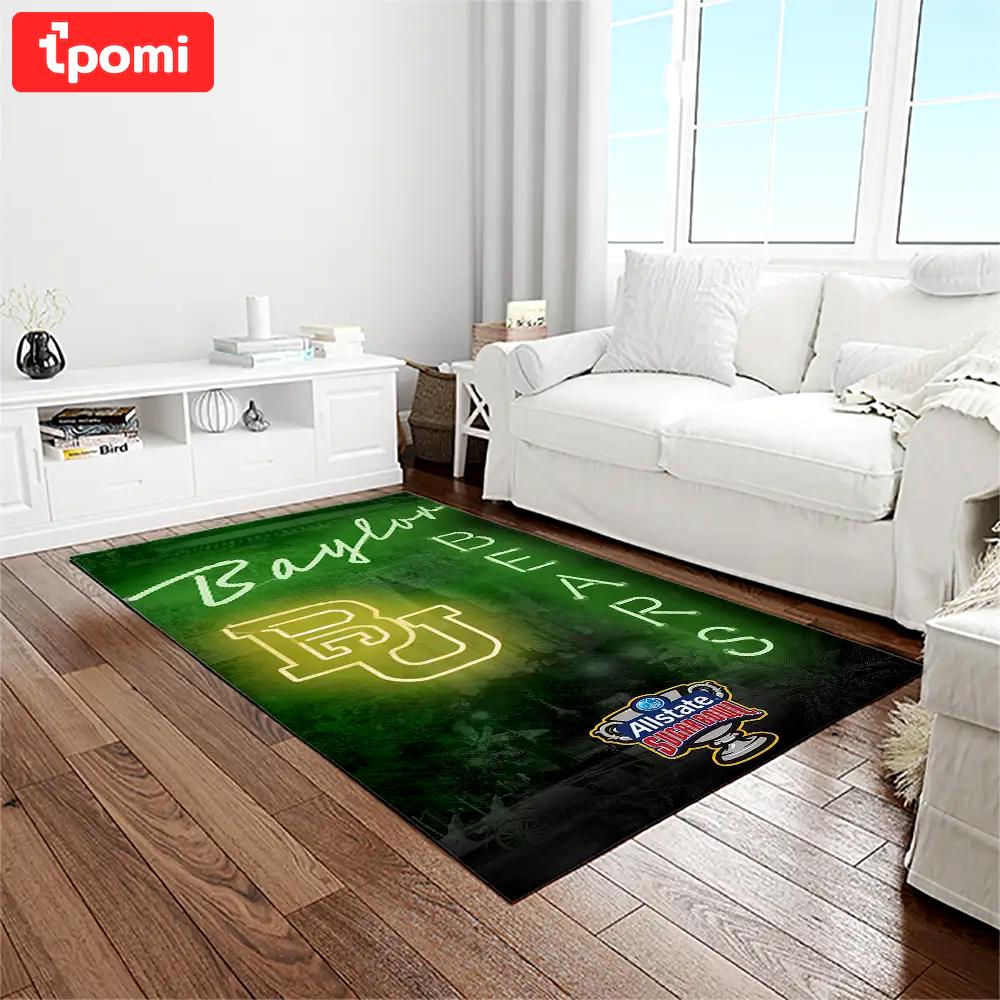 Ncaa baylor bears sport basketball and foolball team logo rectangle area rug bb03 Rectangle Rug