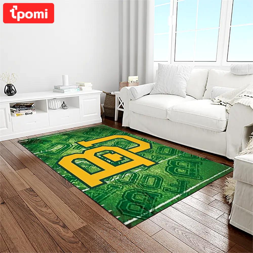 Ncaa baylor bears sport basketball and foolball team logo rectangle area rug bb17 Rectangle Rug