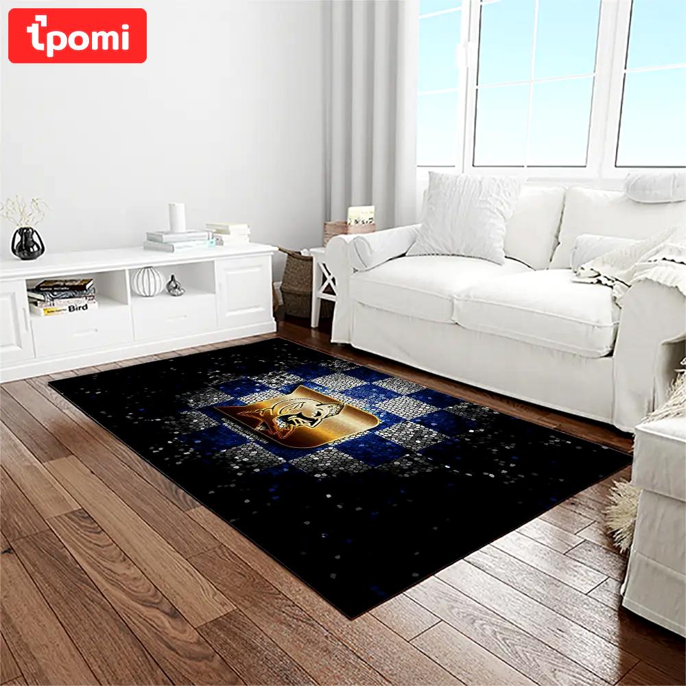 Ncaa duke blue devils college sport basketball and foolball team logo rectangle area rug dbs15 Rectangle Rug