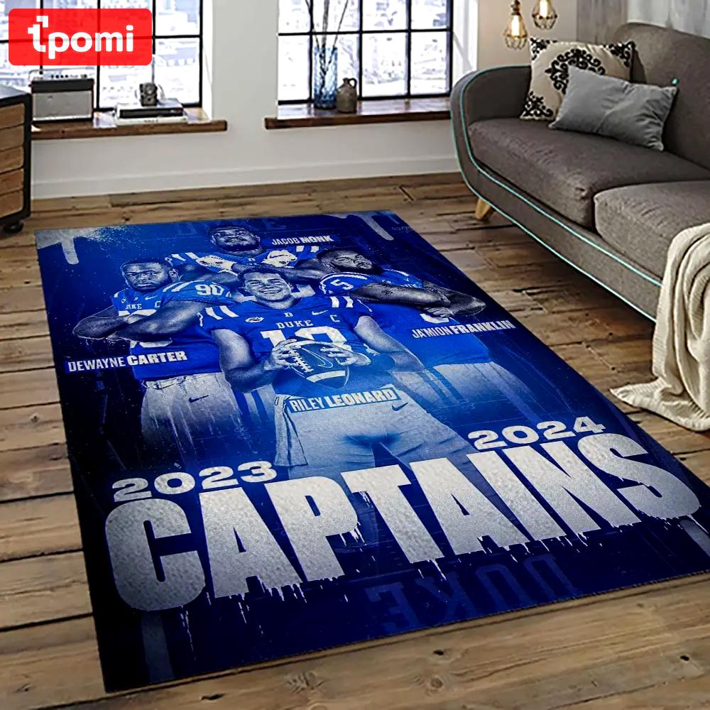 Ncaa duke blue devils football team logo sport carpet area rug home decor best gift for friends dkbd8 Rectangle Rug
