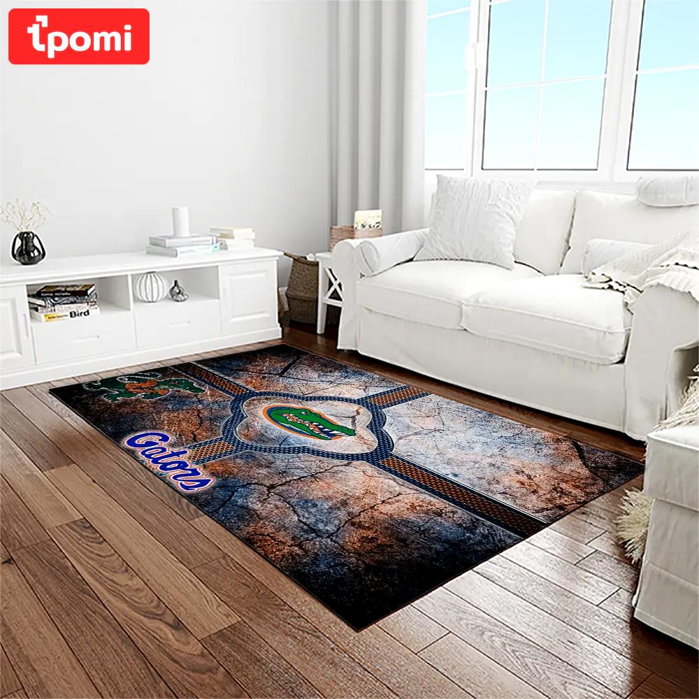 Ncaa florida gators college sport basketball and foolball team logo rectangle area rug fg13 Rectangle Rug
