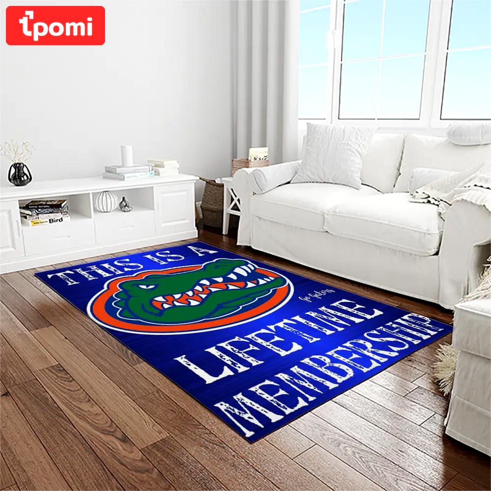 Ncaa florida gators college sport basketball and foolball team logo rectangle area rug fg42 Rectangle Rug