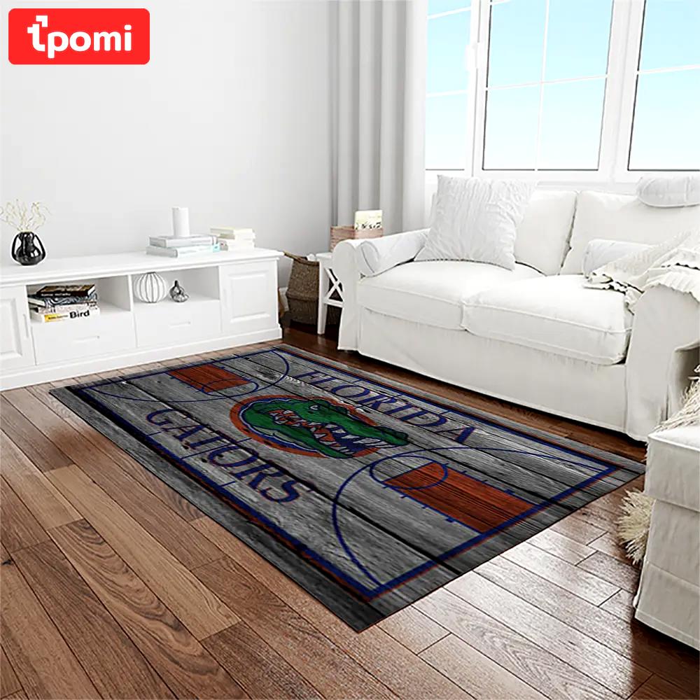 Ncaa florida gators college sport basketball and foolball team logo rectangle area rug fg53 Rectangle Rug