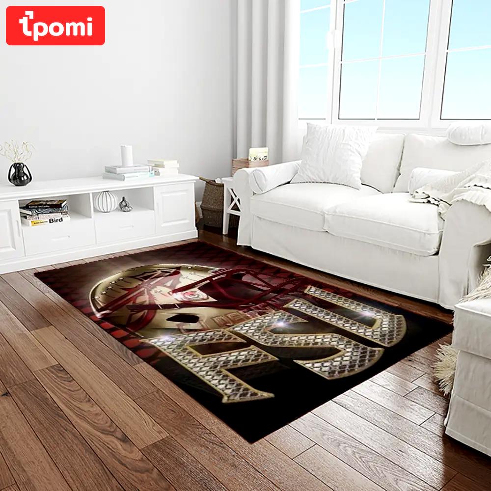 Ncaa florida state seminoles sport basketball and foolball team logo rectangle area rug fss31 Rectangle Rug