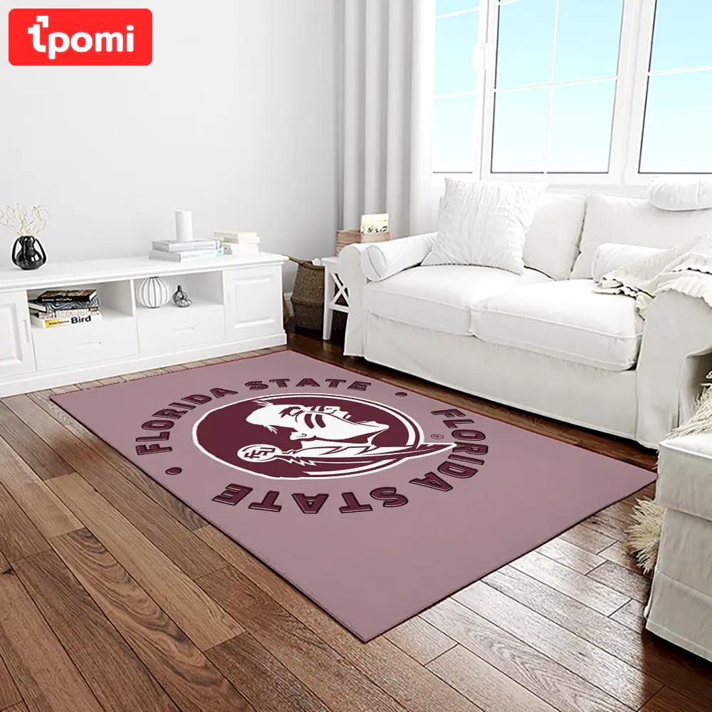 Ncaa florida state seminoles sport basketball and foolball team logo rectangle area rug fss60 Rectangle Rug
