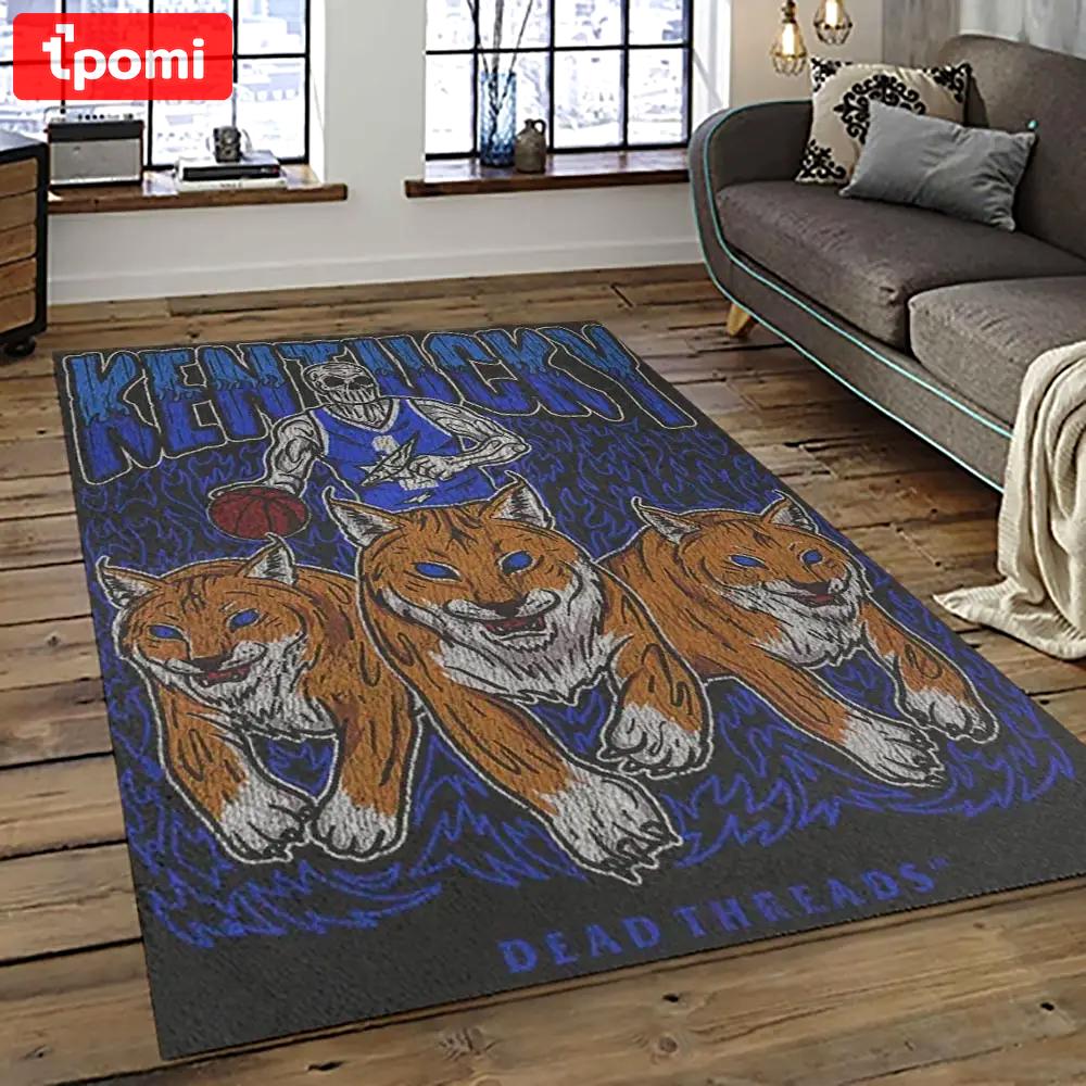 Ncaa kentucky wildcats football team logo sport carpet area rug home decor best gift for friends ktwc2 Rectangle Rug