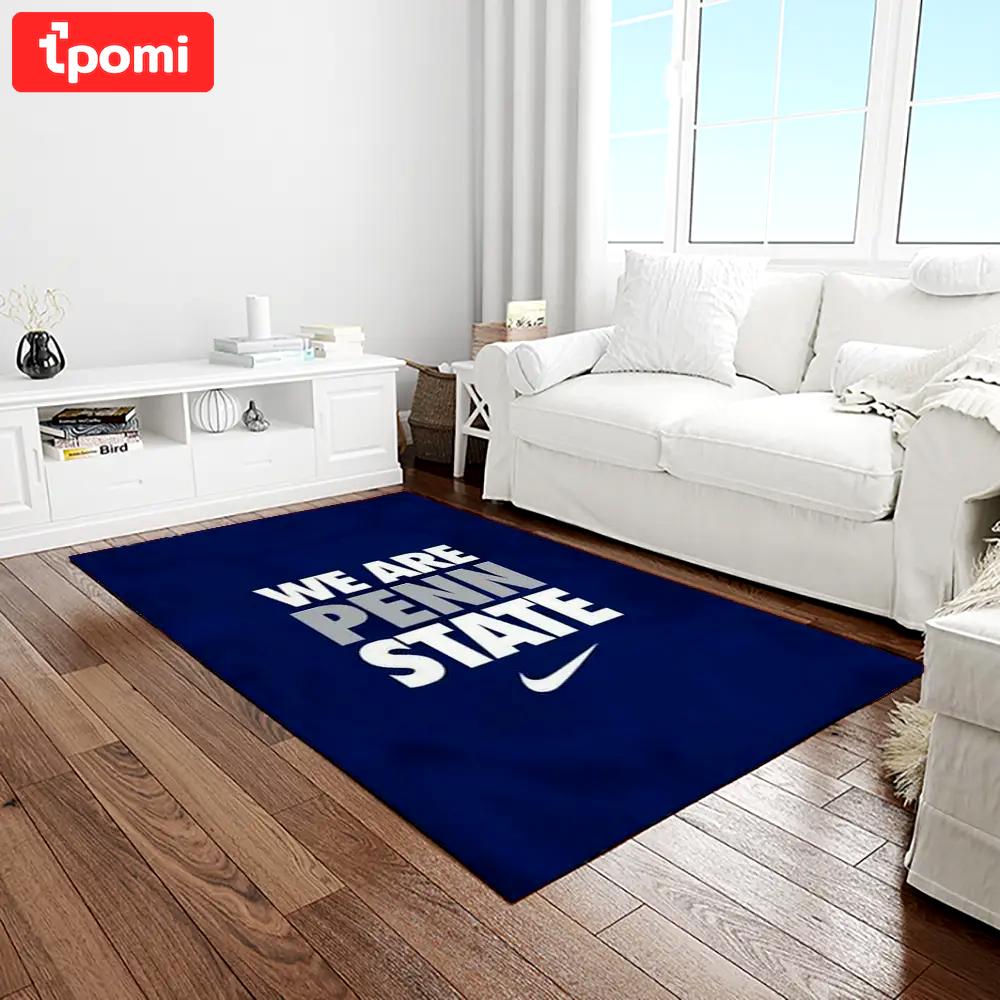 Ncaa penn state nittany lions college sport basketball and foolball team logo rectangle area rug psnl23 Rectangle Rug