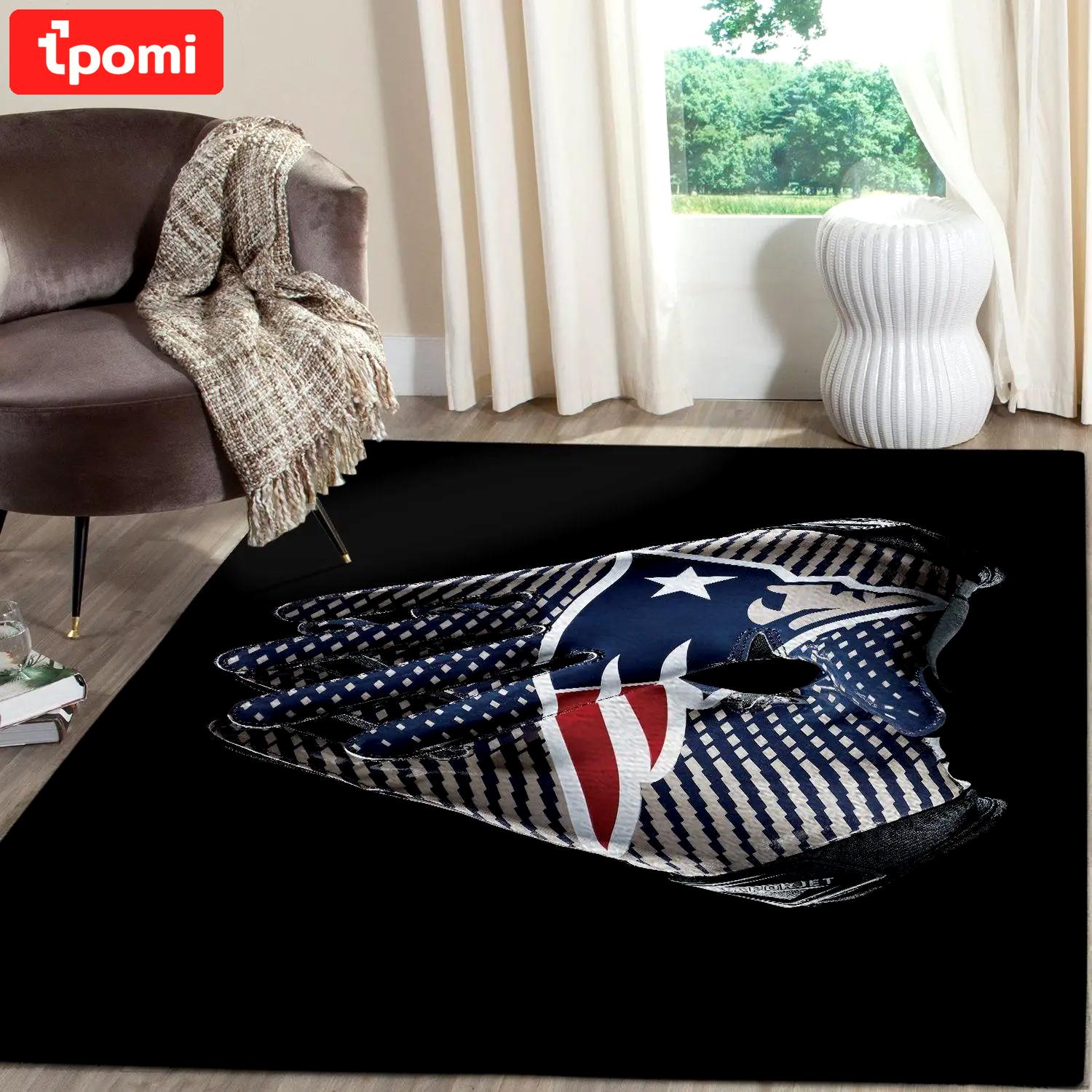 New england patriots nfl football carpet living room rug regtangle carpet v799 Rectangle Rug