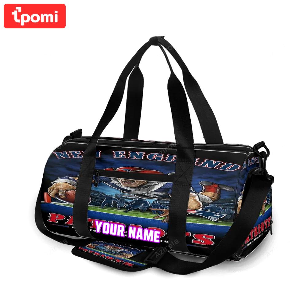 New england patriots pride since 1960 personalized name travel bag gym bag 446 Travel Bag
