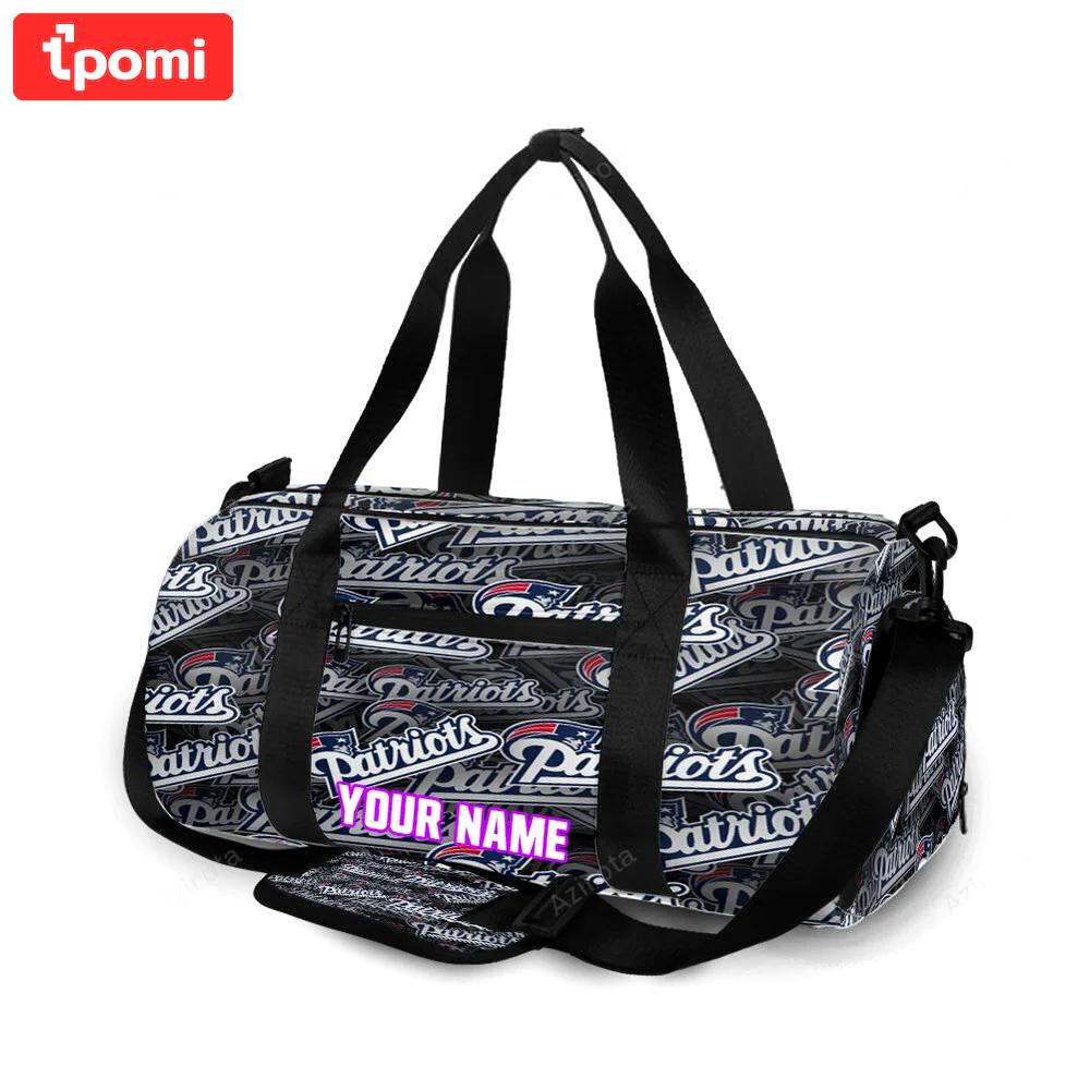 New england patriots6 personalized name travel bag gym bag 1623 Travel Bag