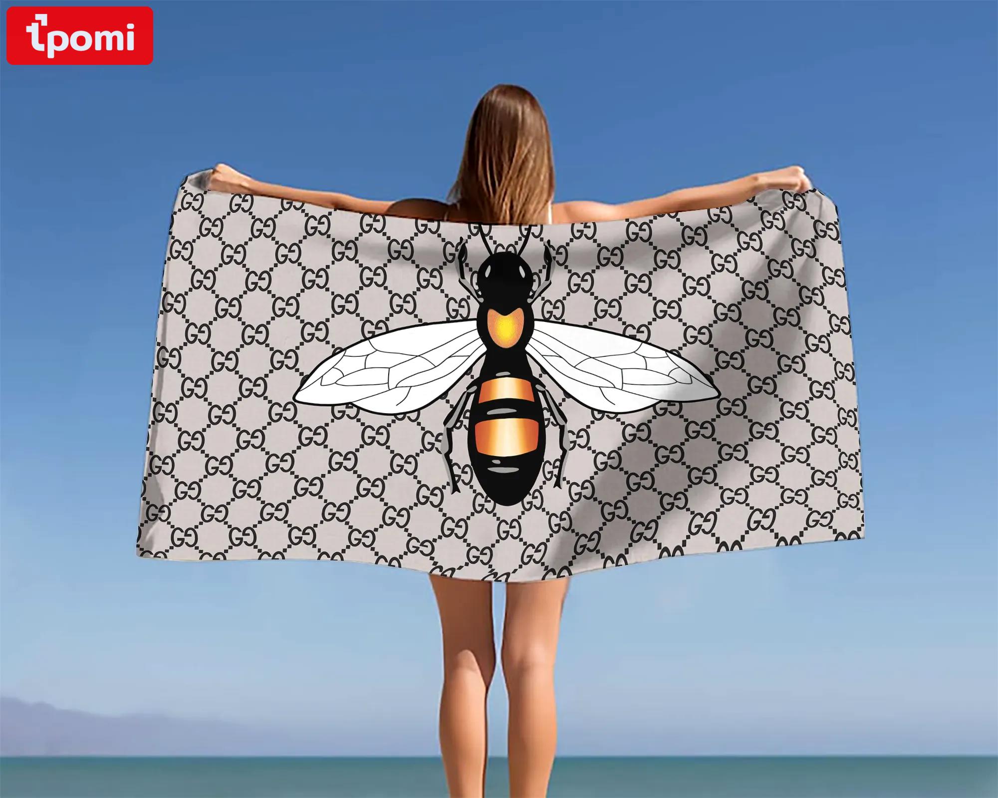 [new] premium gucci beach towel - summer 2025-2026 mrs-ryuj-gc137915