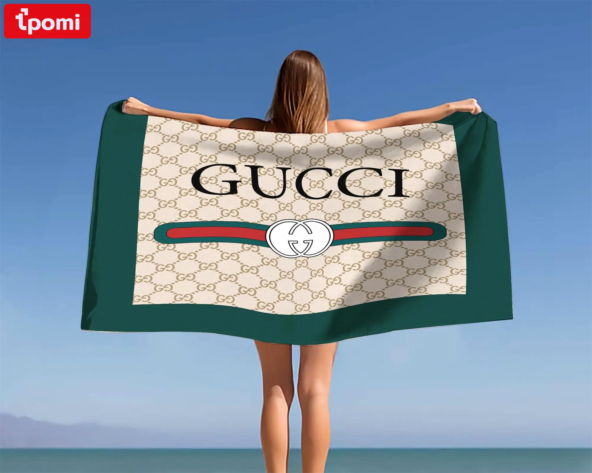 [new] premium gucci beach towel - summer 2025-2026 mrs-ryuj-gc137916