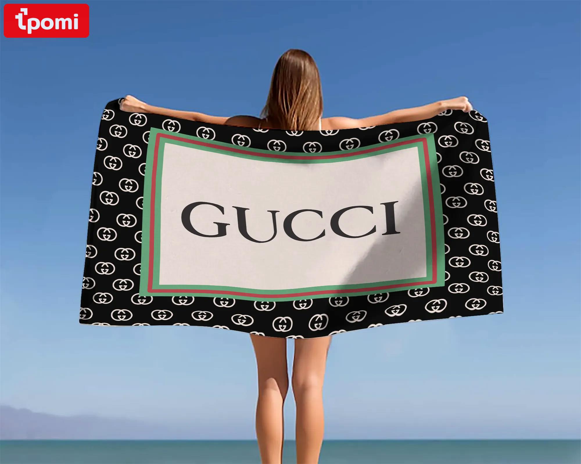 [new] premium gucci beach towel - summer 2025-2026 mrs-ryuj-gc137921