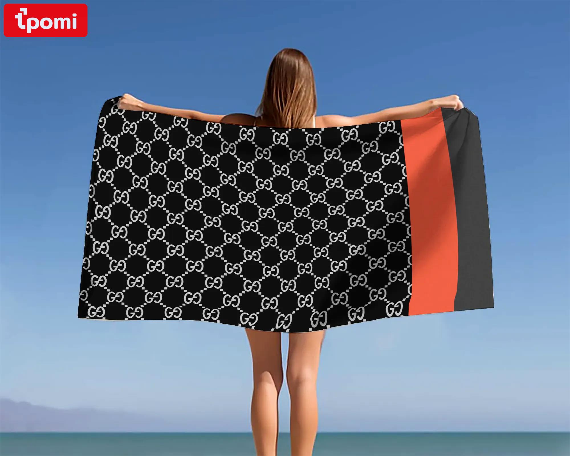 [new] premium gucci beach towel - summer 2025-2026 mrs-ryuj-gc137924