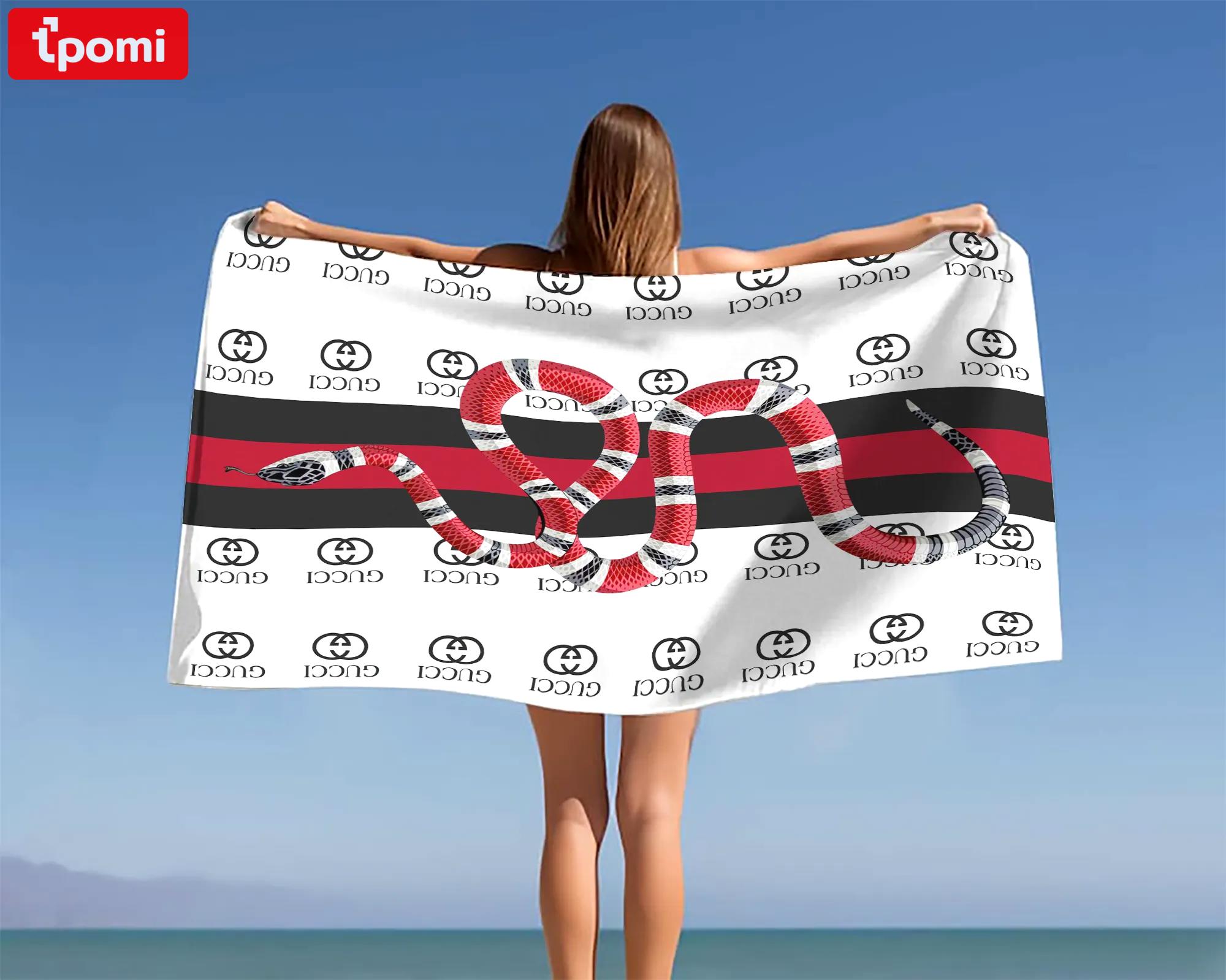 [new] premium gucci beach towel - summer 2025-2026 mrs-ryuj-gc137927