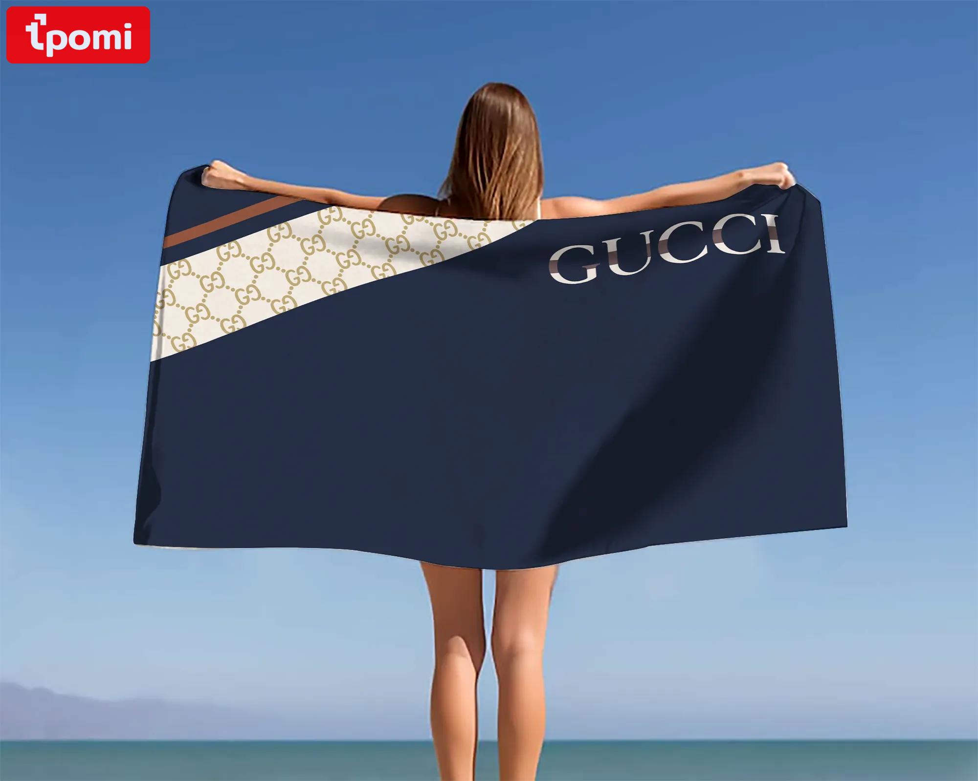 [new] premium gucci beach towel - summer 2025-2026 mrs-ryuj-gc137928