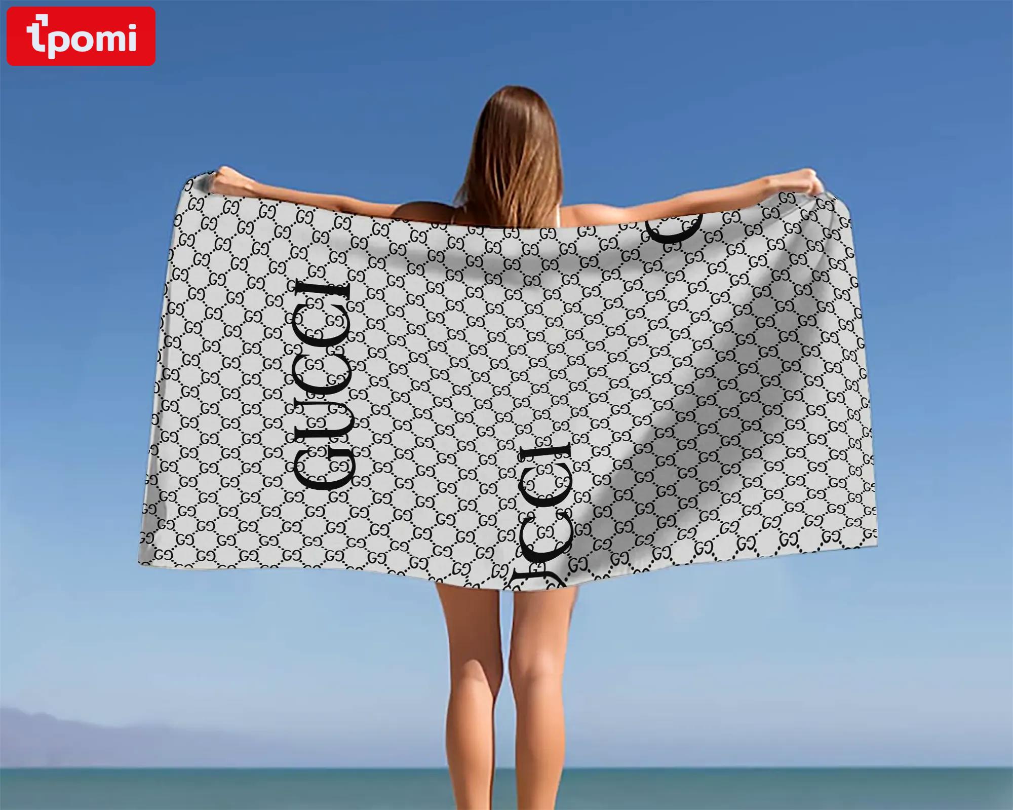 [new] premium gucci beach towel - summer 2025-2026 mrs-ryuj-gc137930