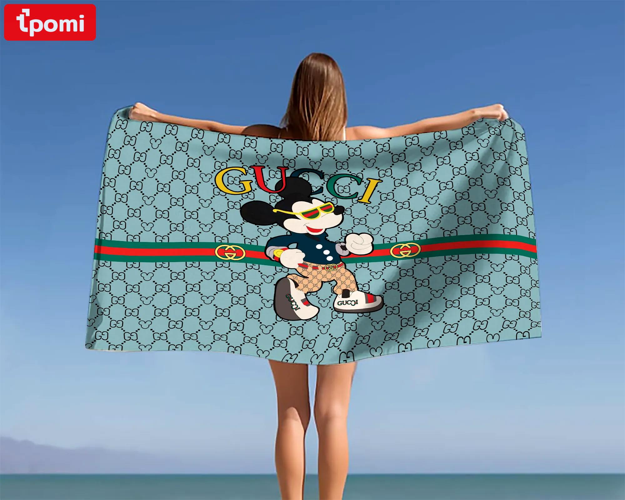 [new] premium gucci beach towel - summer 2025-2026 mrs-ryuj-gc137931