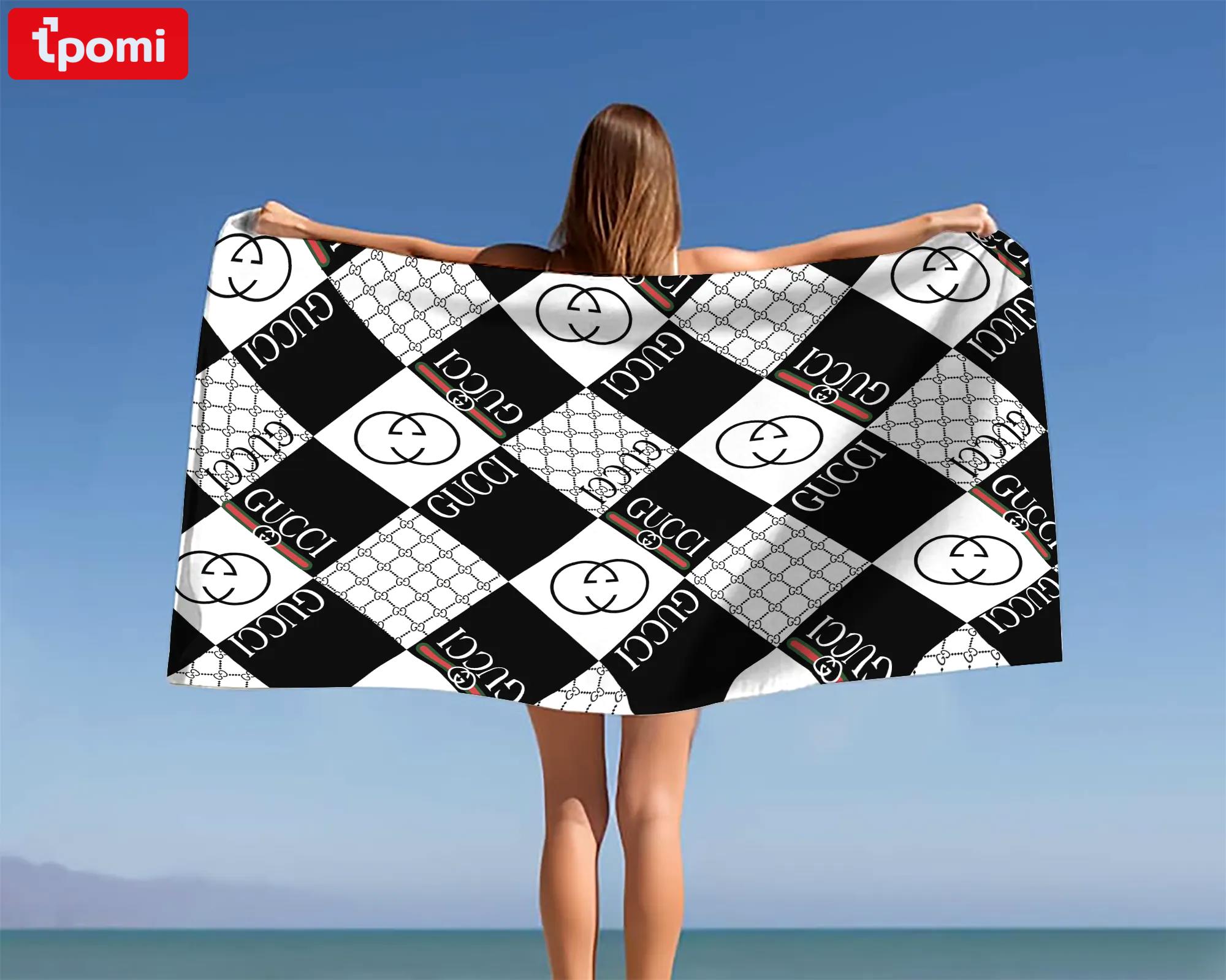 [new] premium gucci beach towel - summer 2025-2026 mrs-ryuj-gc137937