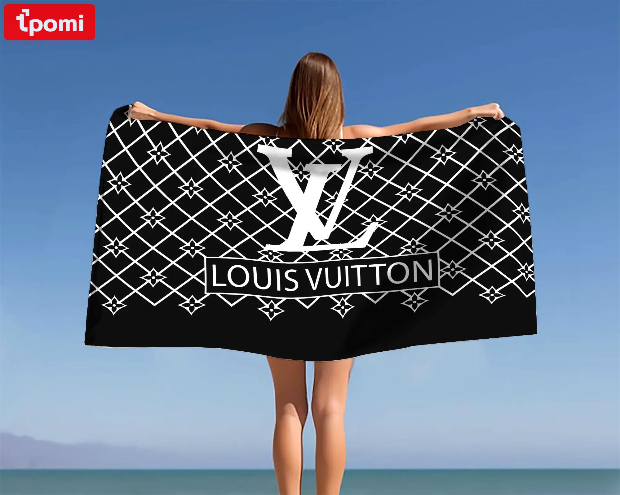 [new] premium louis vuitton beach towel - summer 2025-2026 mrs-ryuj-lv137916