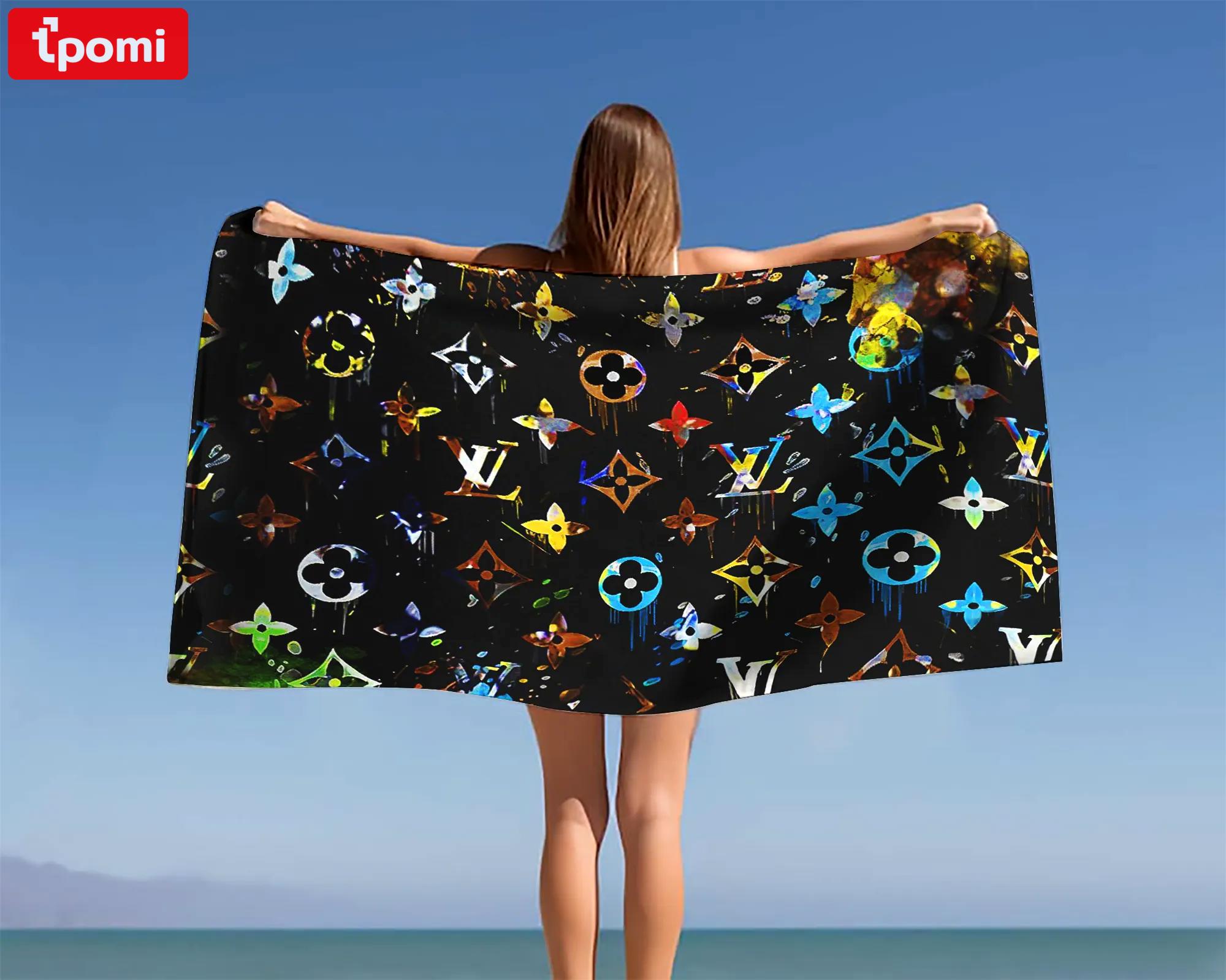 [new] premium louis vuitton beach towel - summer 2025-2026 mrs-ryuj-lv137918