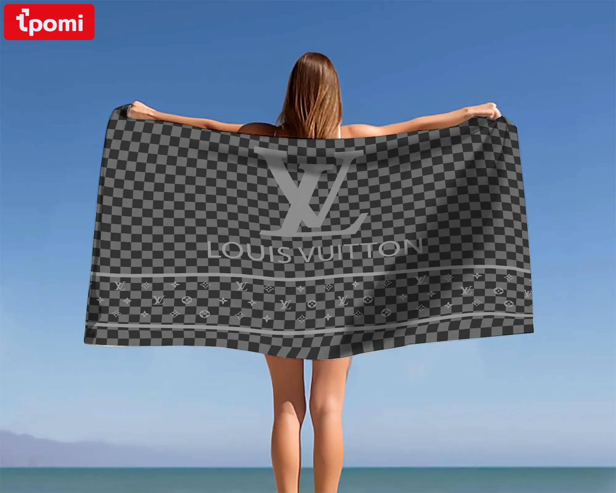 [new] premium louis vuitton beach towel - summer 2025-2026 mrs-ryuj-lv137921