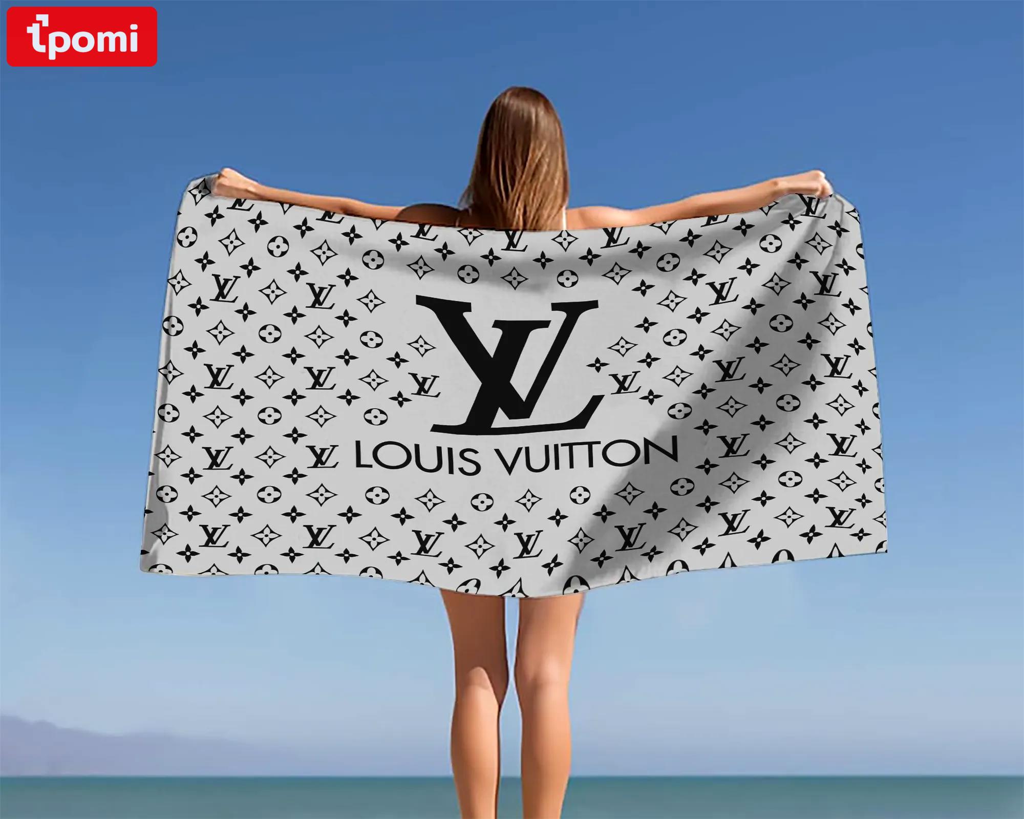 [new] premium louis vuitton beach towel - summer 2025-2026 mrs-ryuj-lv137926