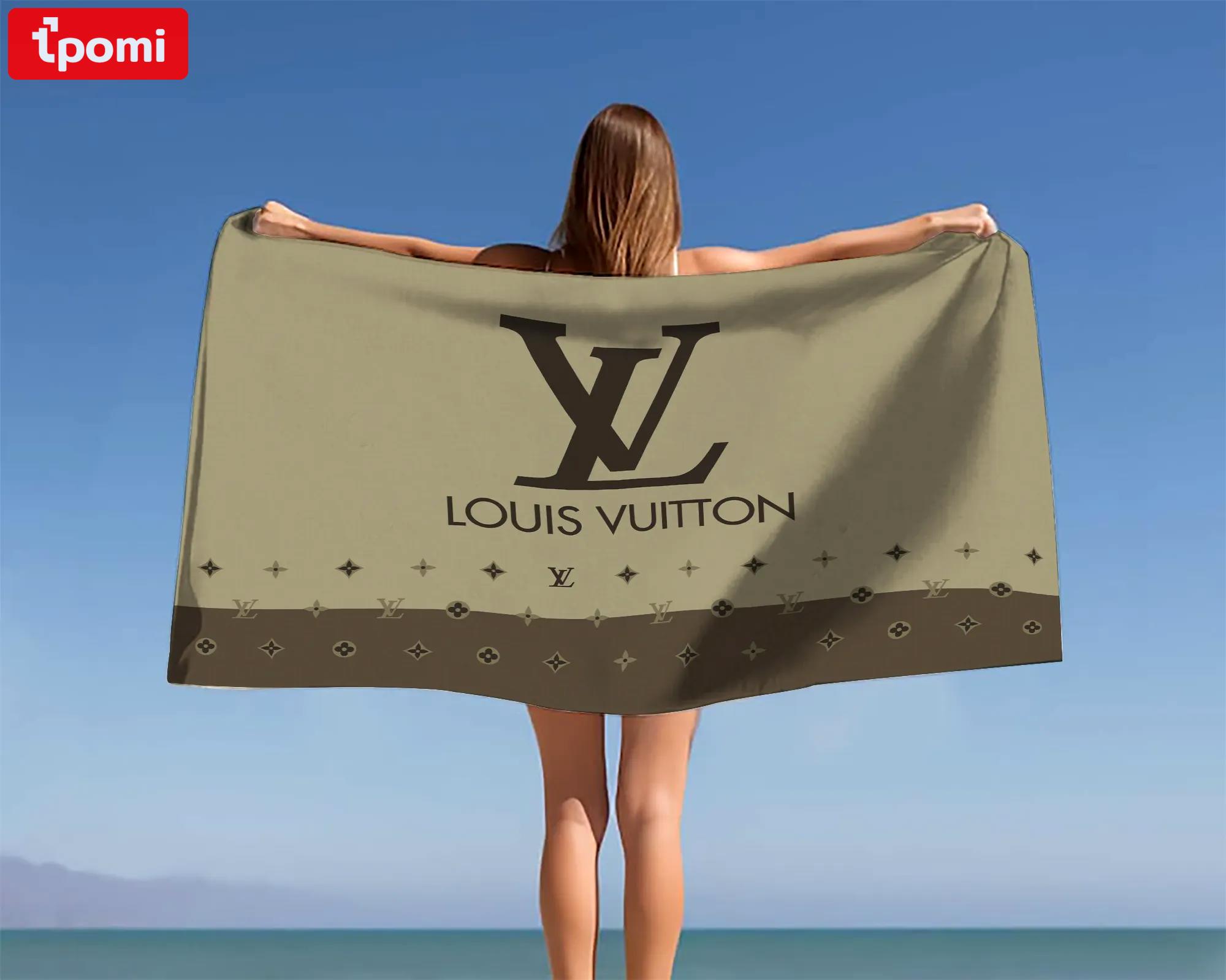 [new] premium louis vuitton beach towel - summer 2025-2026 mrs-ryuj-lv137927