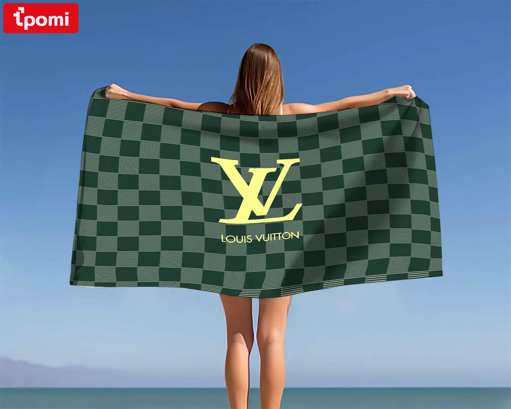 [new] premium louis vuitton beach towel - summer 2025-2026 mrs-ryuj-lv137929