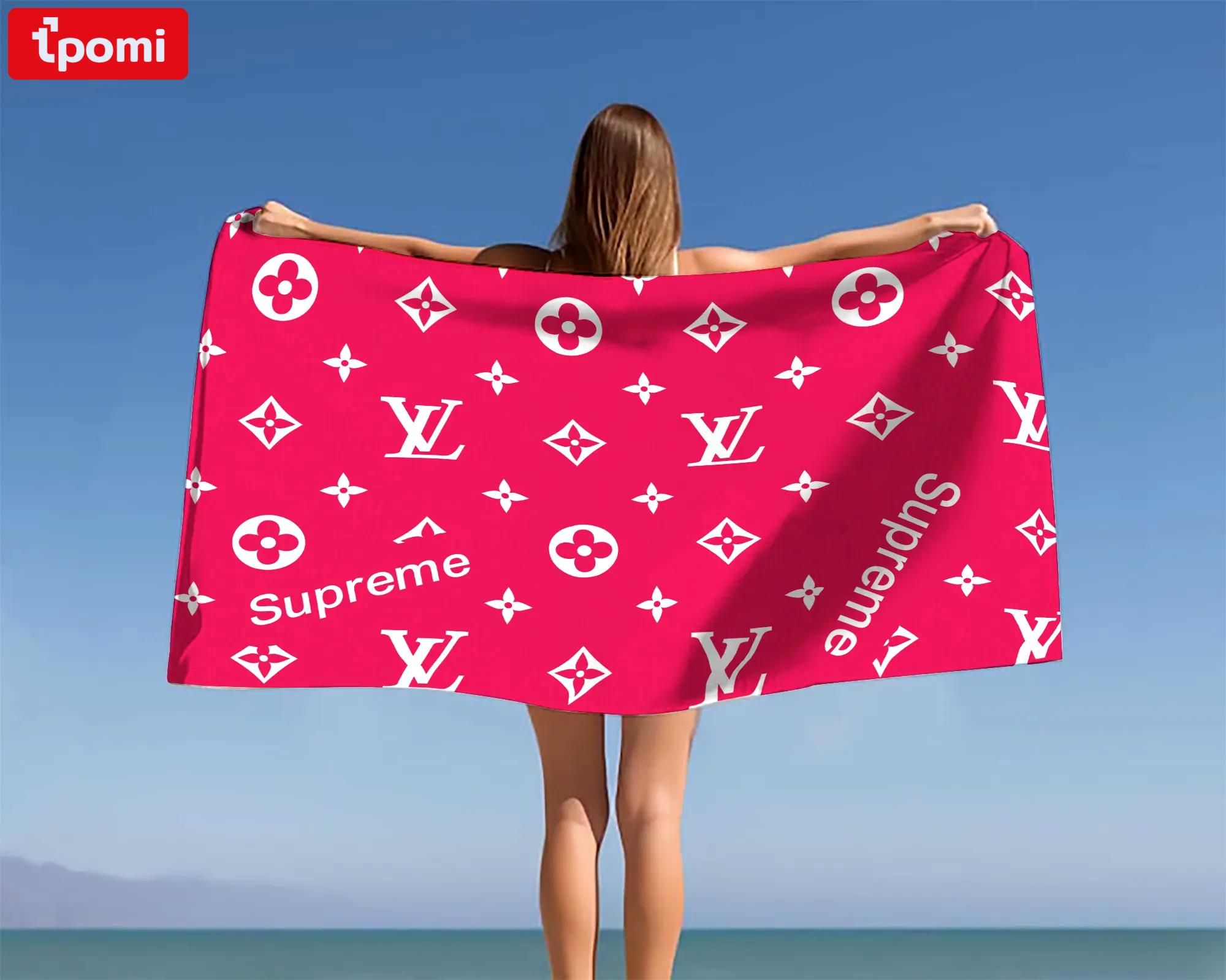 [new] premium louis vuitton beach towel - summer 2025-2026 mrs-ryuj-lv137930