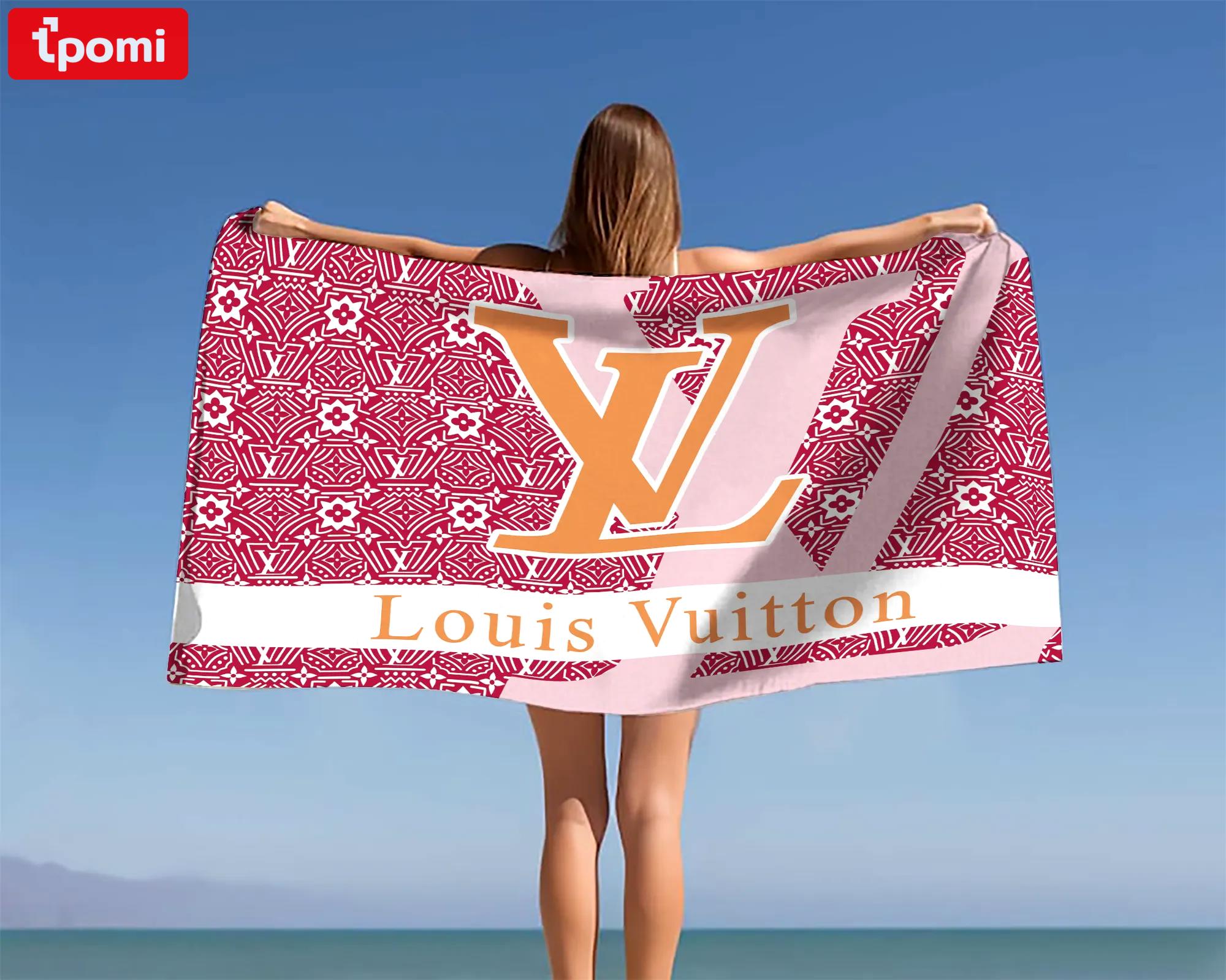 [new] premium louis vuitton beach towel - summer 2025-2026 mrs-ryuj-lv137932