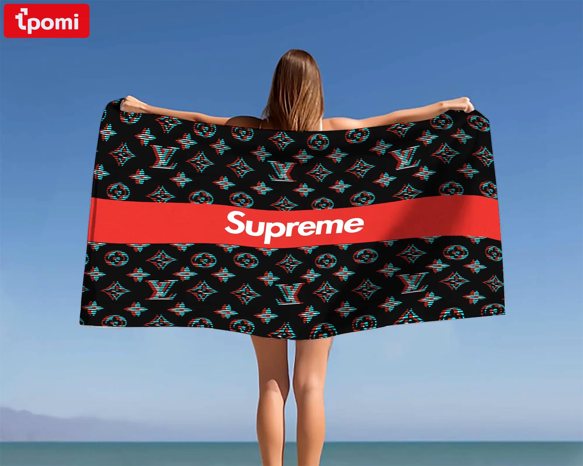 [new] premium louis vuitton beach towel - summer 2025-2026 mrs-ryuj-lv137936