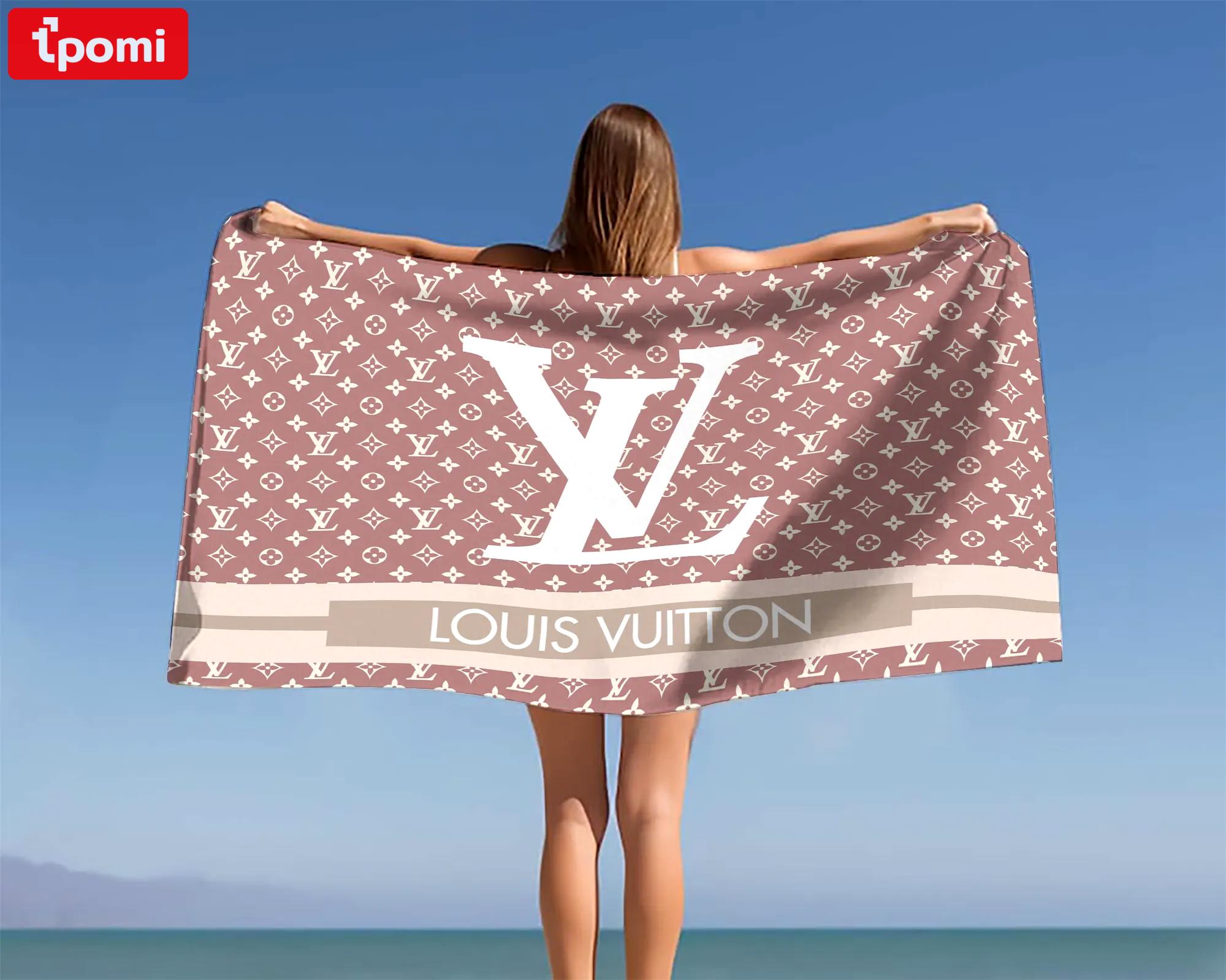 [new] premium louis vuitton beach towel - summer 2025-2026 mrs-ryuj-lv137939