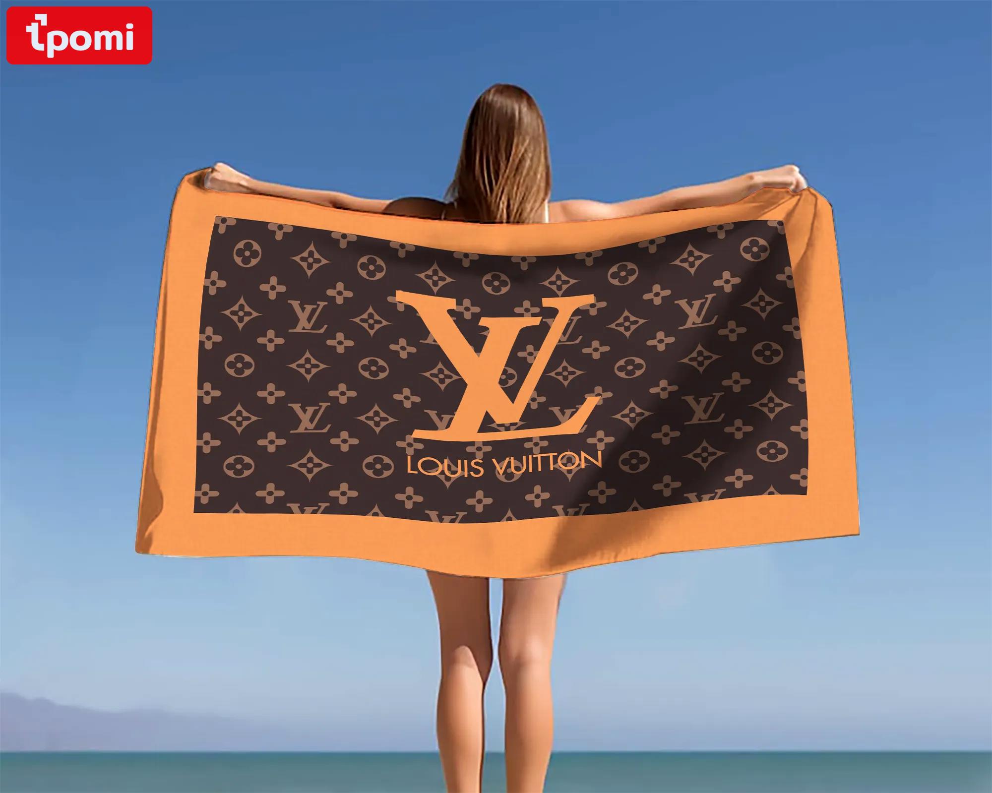 [new] premium louis vuitton beach towel - summer 2025-2026 mrs-ryuj-lv137942