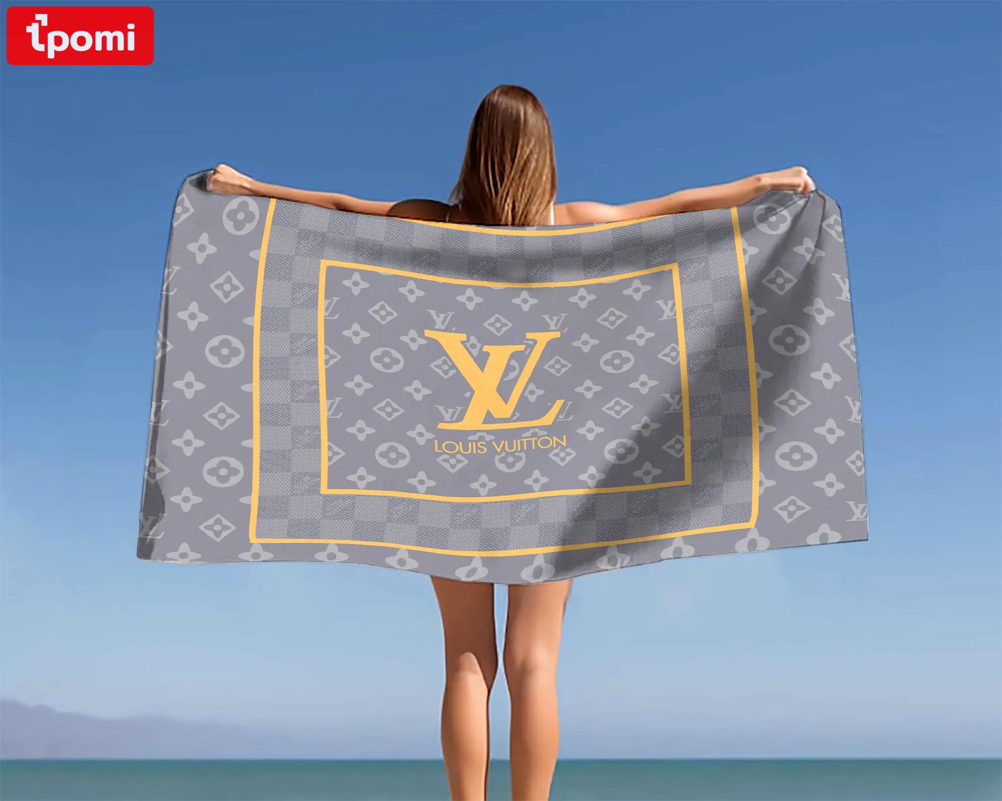 [new] premium louis vuitton beach towel - summer 2025-2026 mrs-ryuj-lv137946