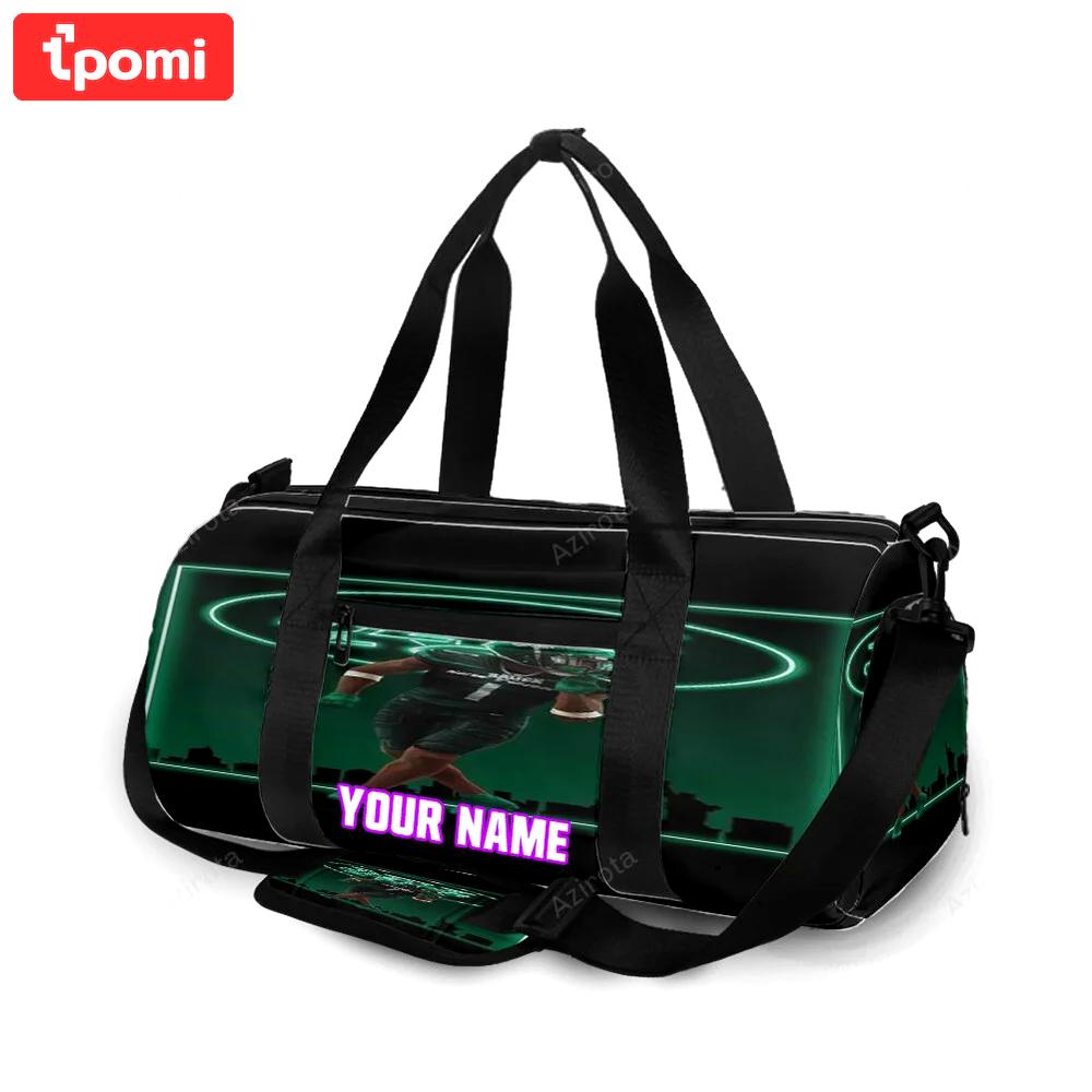 New york jets sauce gardner2 personalized name travel bag gym bag 715 Travel Bag