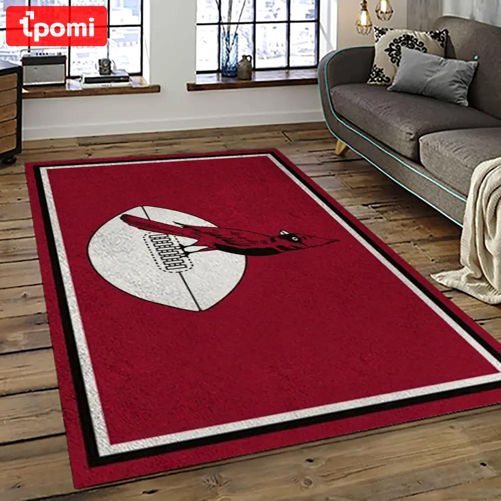 Nfl arizona cardinals football team logo sport carpet rectangle area rug for living room ac41 Rectangle Rug