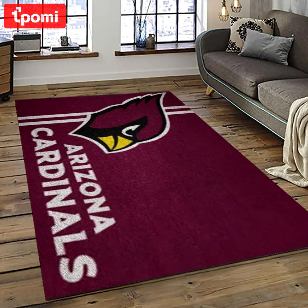 Nfl arizona cardinals football team logo sport carpet rectangle area rug for living room ac44 Rectangle Rug