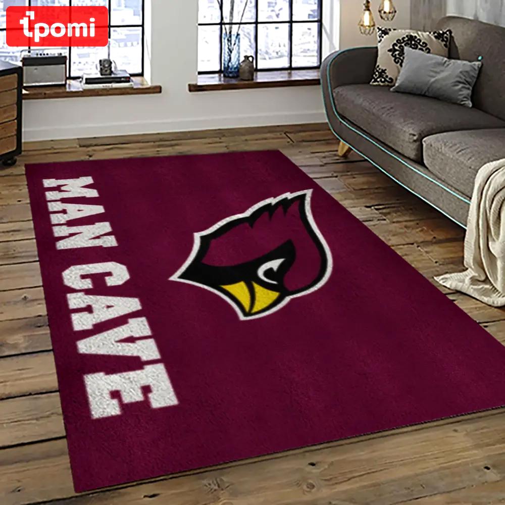 Nfl arizona cardinals football team logo sport carpet rectangle area rug for living room ac53 Rectangle Rug