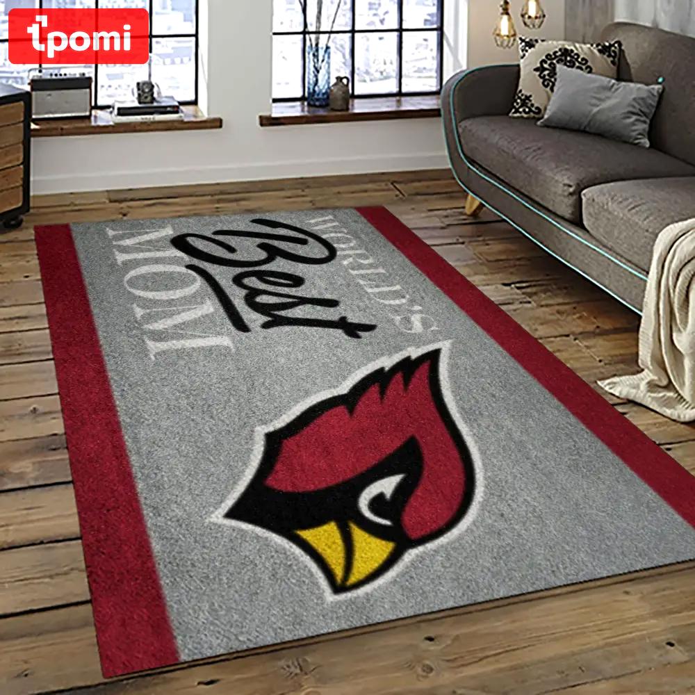 Nfl arizona cardinals football team logo sport carpet rectangle area rug for living room ac57 Rectangle Rug
